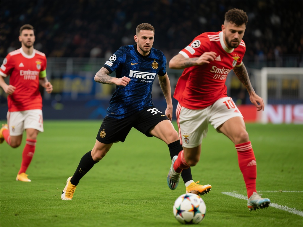 上赛季欧冠小组赛，国米对阵巴塞罗那时曾通