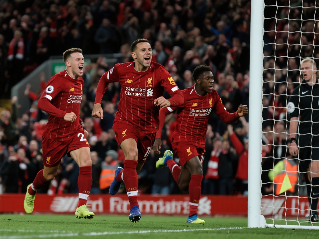 利物浦荣膺本赛季五大联赛逆转王者