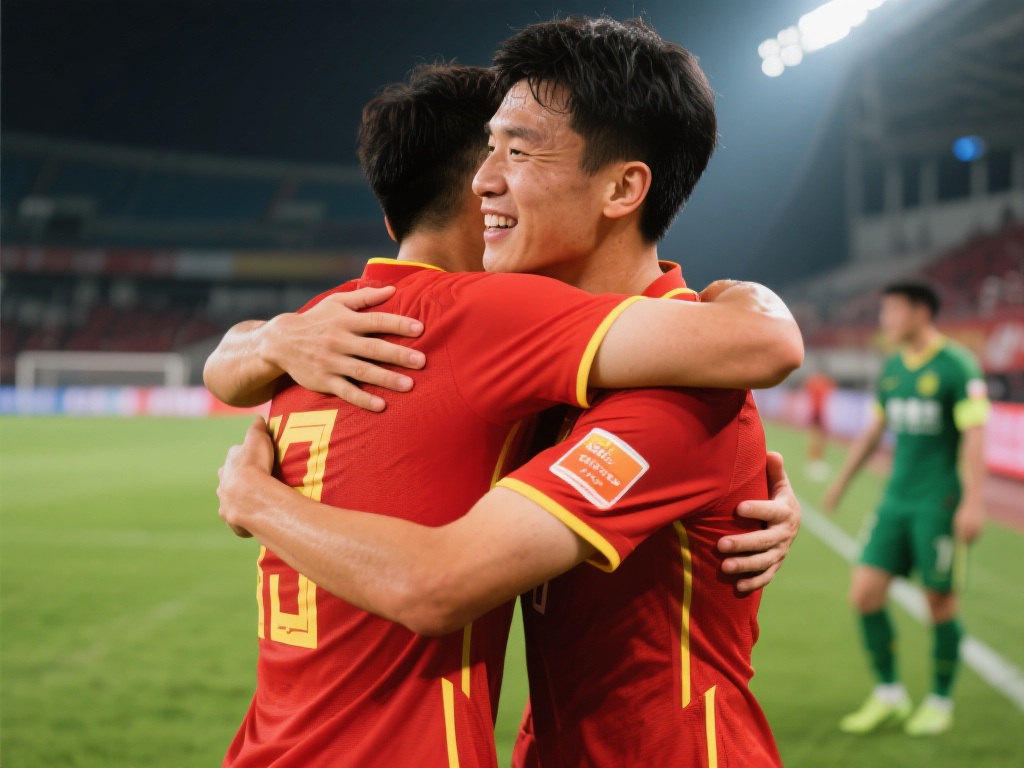 国足岁月情谊!于根伟赛前与邵佳一拥抱:竞赛场敌友情深 这里可以提到竞技体育的真实意义——即便面